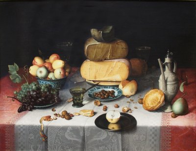 Still Life with Cheeses by Floris Claesz. van Dyck